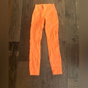 Orange lululemon leggings